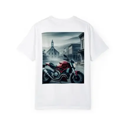 Ducati Monster Red Bike Ghost Town Street