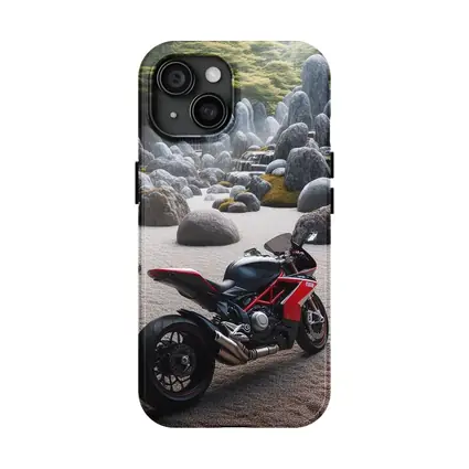Ducati Superbike Parked In Zen Garden