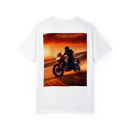 Honda Adventure Motorcycle Desert Sunset Ride