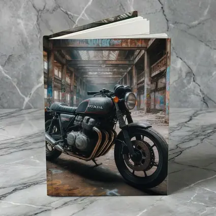 Honda Cafe Racer Motorcycle Abandoned Industrial Warehouse