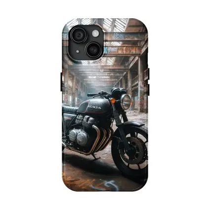 Honda Cafe Racer Motorcycle Abandoned Industrial Warehouse