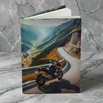 Sport Bike on Mountain Alpine Road
