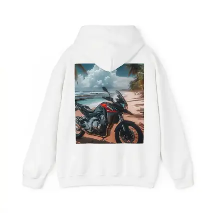 Honda Adventure Motorcycle Tropical Beach Scene