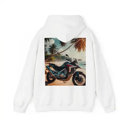 Honda Adventure Motorcycle Tropical Beach Scene