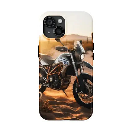 Husqvarna Adventure Dual Sport Bike Desert Sunset