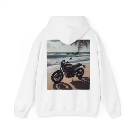 Husqvarna Scrambler Motorcycle Parked Tropical Beach