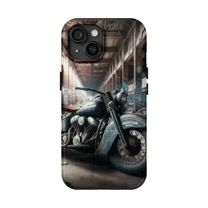 Indian Motorcycle Abandoned Factory Graffiti Walls