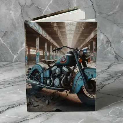 Vintage Indian Motorcycle Abandoned Industrial Warehouse