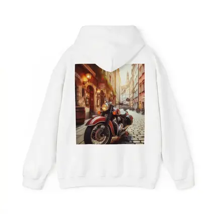 Classic Cruiser Motorcycle Cobblestone European Street