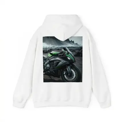 Kawasaki Ninja Green Black Volcanic Landscape