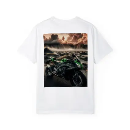 Kawasaki Sport Bike Volcanic Desert Landscape