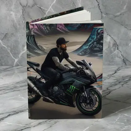 Kawasaki Ninja Rider Skatepark Graffiti Wall