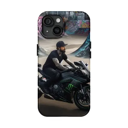Kawasaki Ninja Rider Skatepark Graffiti Wall