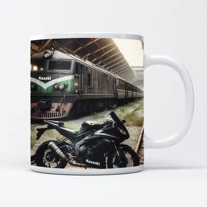 Kawasaki Sport Bike Abandoned Train Station