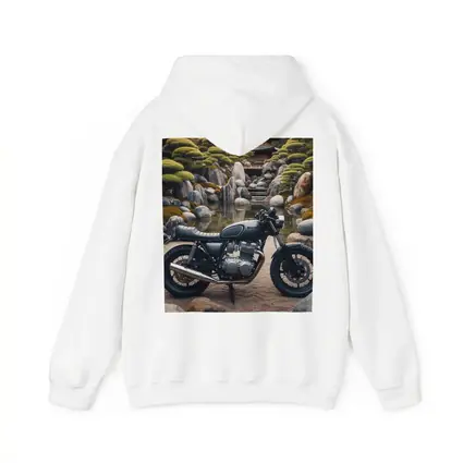 Kawasaki Cafe Racer Japanese Garden Setting