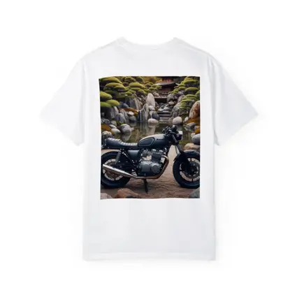 Kawasaki Cafe Racer Japanese Garden Setting