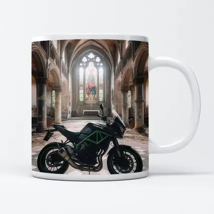 Kawasaki Naked Bike Abandoned Church Interior