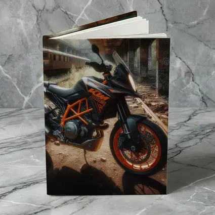 KTM Duke Motorcycle Abandoned Urban Setting