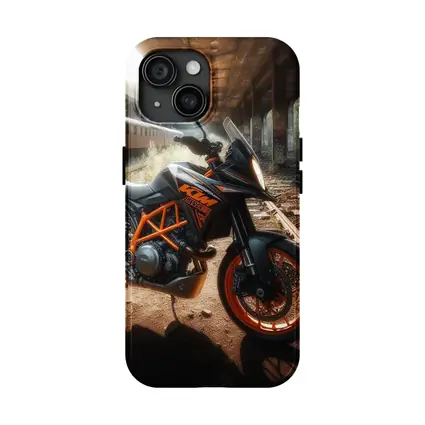 KTM Duke Motorcycle Abandoned Urban Setting