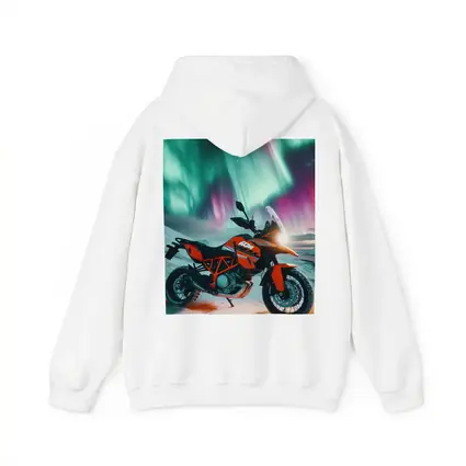 KTM Adventure Motorcycle Northern Lights Winter