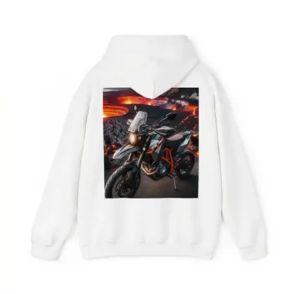 KTM Adventure Motorcycle Volcanic Lava Landscape
