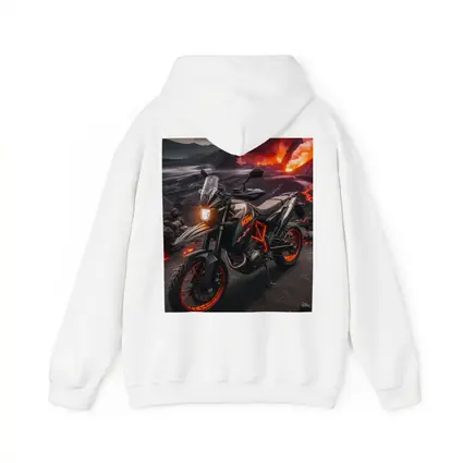 KTM Adventure Motorcycle Volcanic Lava Landscape