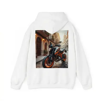 KTM Naked Bike on Cobblestone European Street