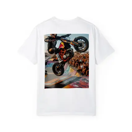 KTM Supermoto Stunt Rider Crowd Graffiti Ramp