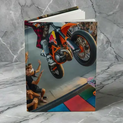 KTM Dirt Bike Stunt Skatepark Crowd
