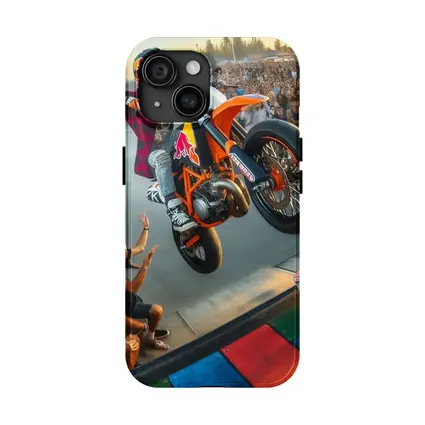 KTM Dirt Bike Stunt Skatepark Crowd