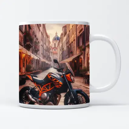 KTM Duke Motorcycle Old Town Street