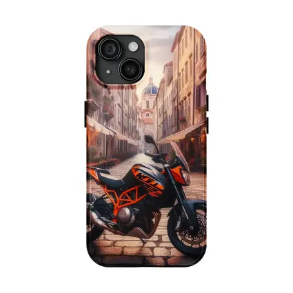 KTM Duke Motorcycle Old Town Street