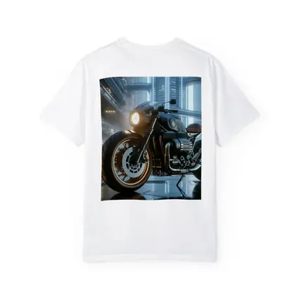 Dark Cruiser Motorcycle Futuristic City Night
