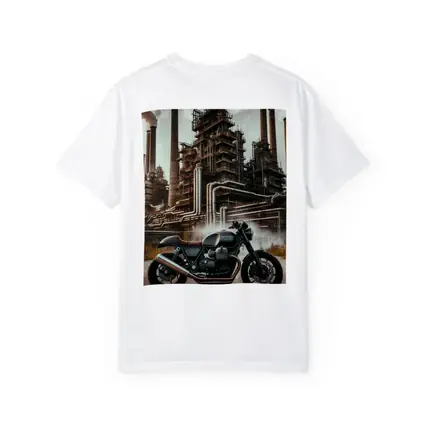 Cafe Racer Motorcycle Industrial Refinery Dark Art