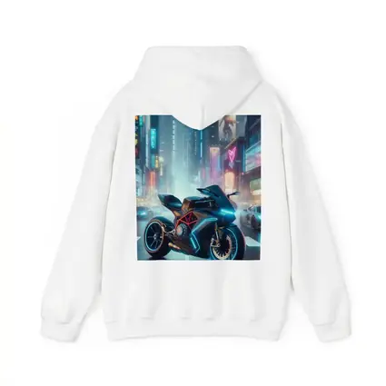 Futuristic Sport Bike Neon Cyberpunk City