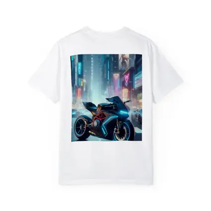 Futuristic Sport Bike Neon Cyberpunk City