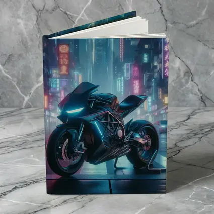 Futuristic Sport Bike Cyberpunk Neon City