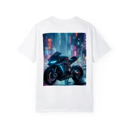 Futuristic Sport Bike Cyberpunk Neon City