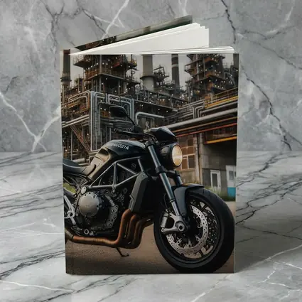 Ducati Monster Dark Naked Bike Industrial Background