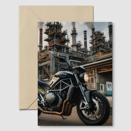 Ducati Monster Dark Naked Bike Industrial Background