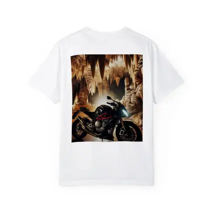 Triumph Streetfighter Motorcycle Inside Dramatic Cave