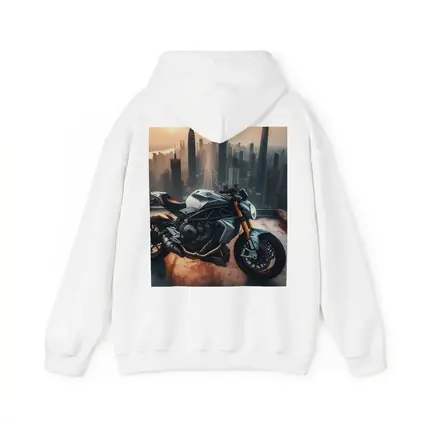 Naked Streetfighter Motorcycle City Skyline Sunset