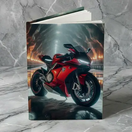 Red MV Agusta Superbike in Dramatic Cave