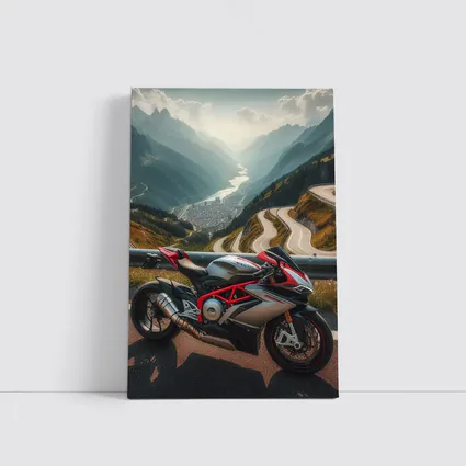 Sport Bike Superbike Mountain Road Alpine View