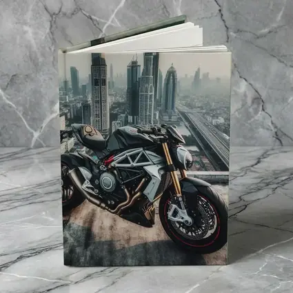 Naked Streetfighter Motorcycle Urban City Skyline