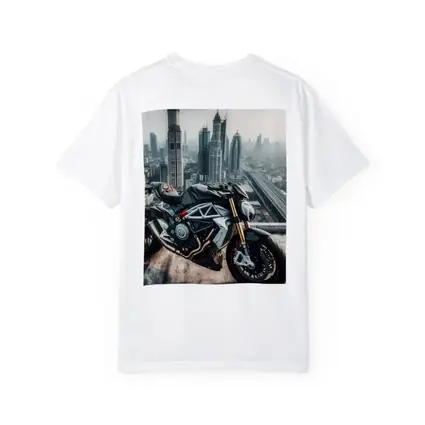 Naked Streetfighter Motorcycle Urban City Skyline