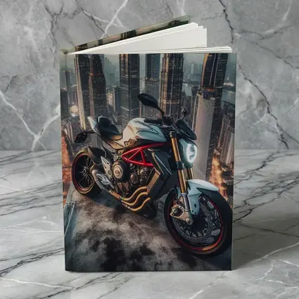 MV Agusta Naked Bike City Skyline Night