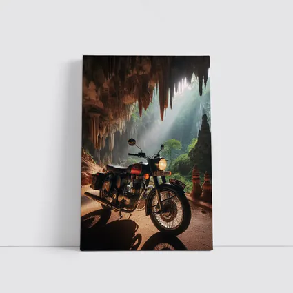 Royal Enfield Classic Inside Mystical Cave