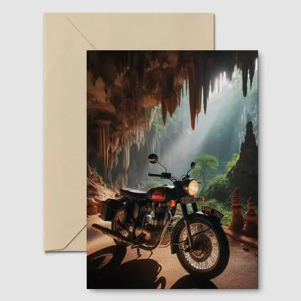 Royal Enfield Classic Inside Mystical Cave