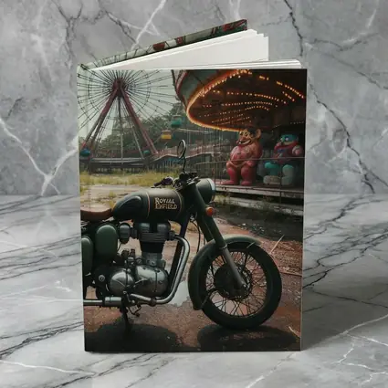 Royal Enfield Motorcycle Abandoned Amusement Park